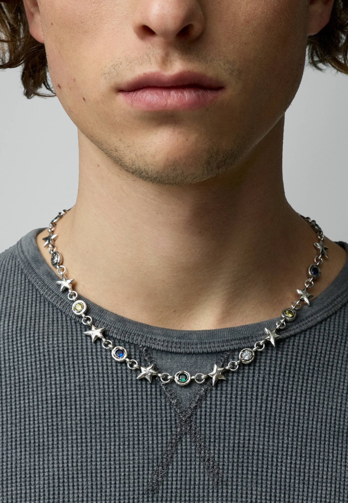 Twojeys Multicolor Squadra Necklace Silver