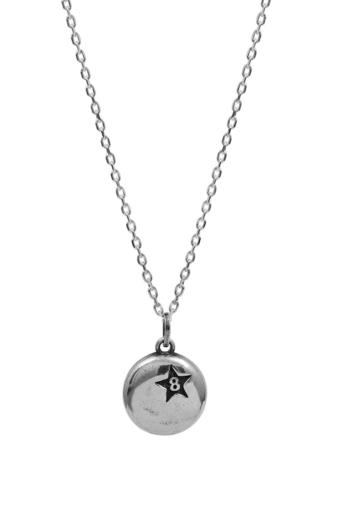 Twojeys 8 Ball Necklace Silver