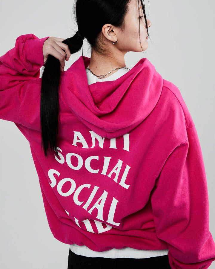 Anti Social Social Club Mind Games Hoodie Pink