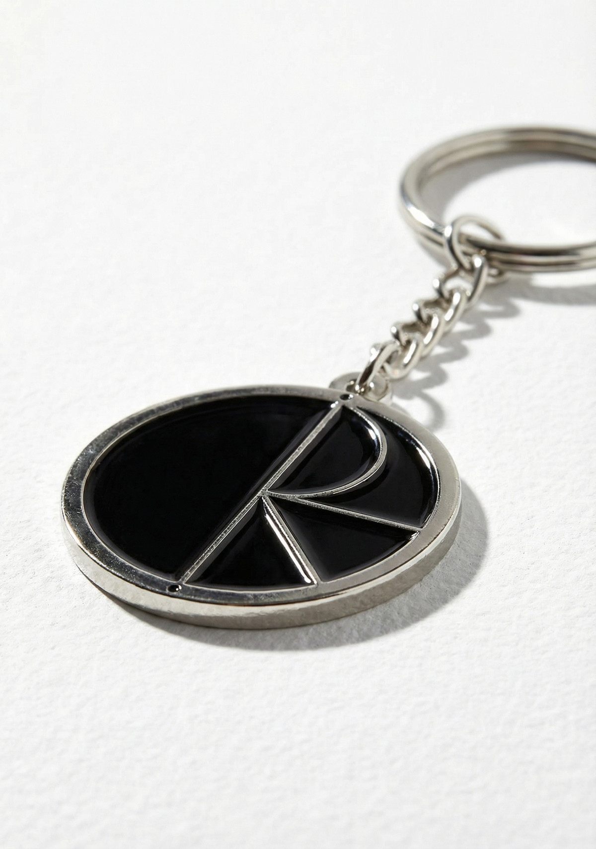 Polar Skate Co. Stroke Logo Silver KeyChain
