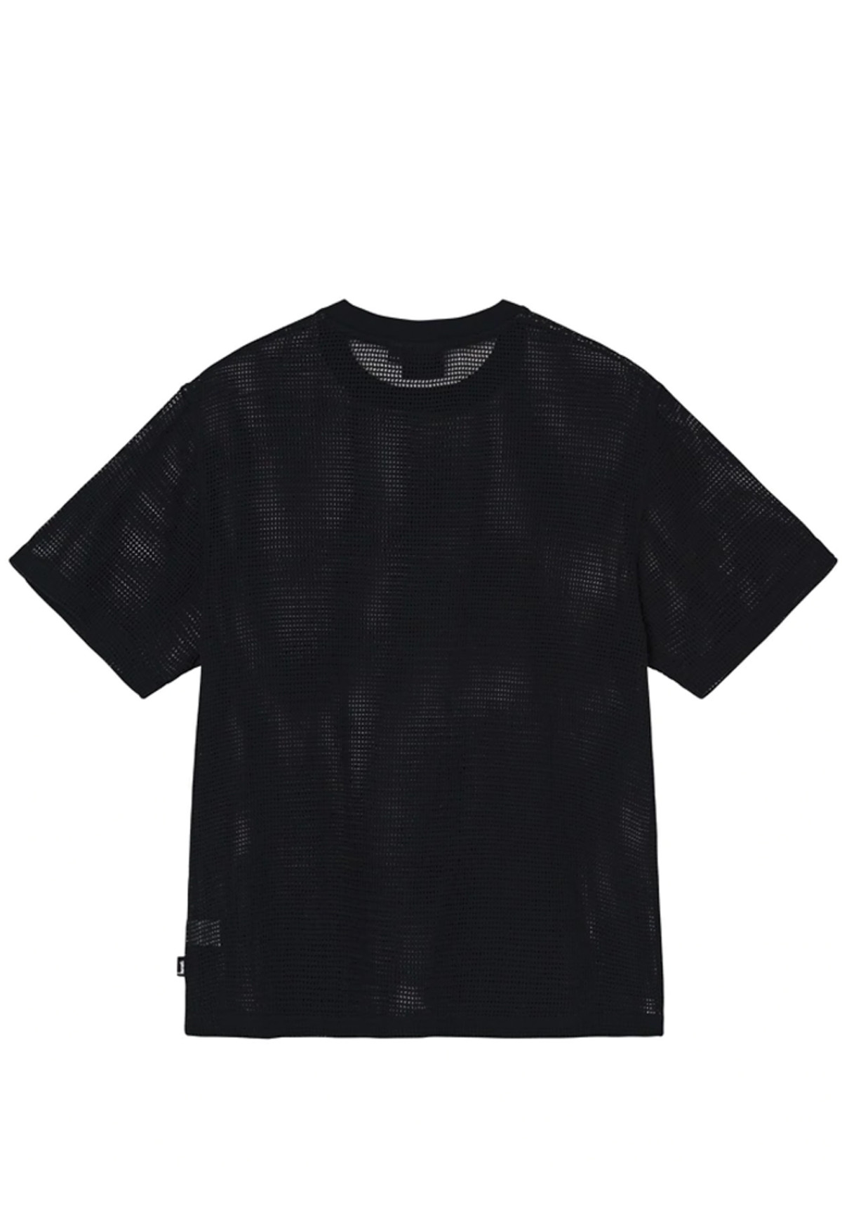 Stussy Cotton Mesh SS Crew Black