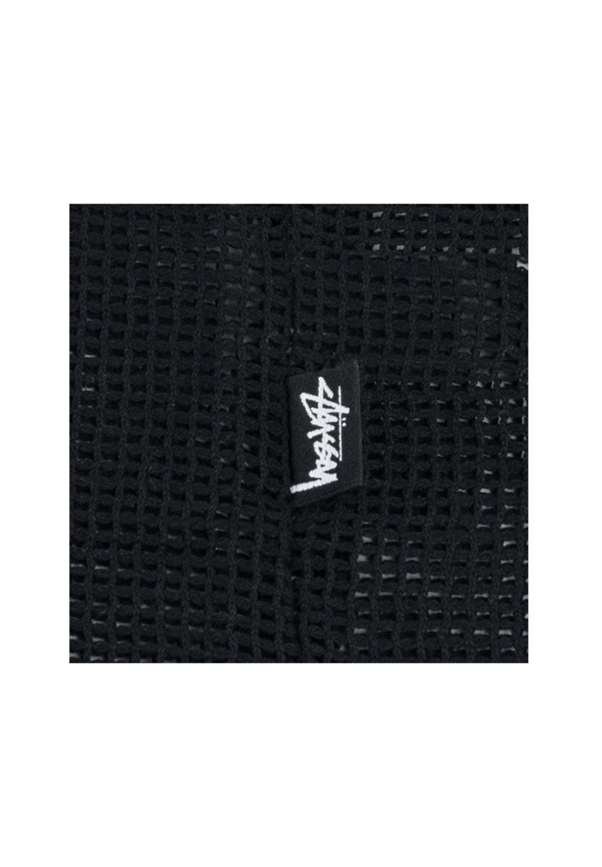 Stussy Cotton Mesh SS Crew Black