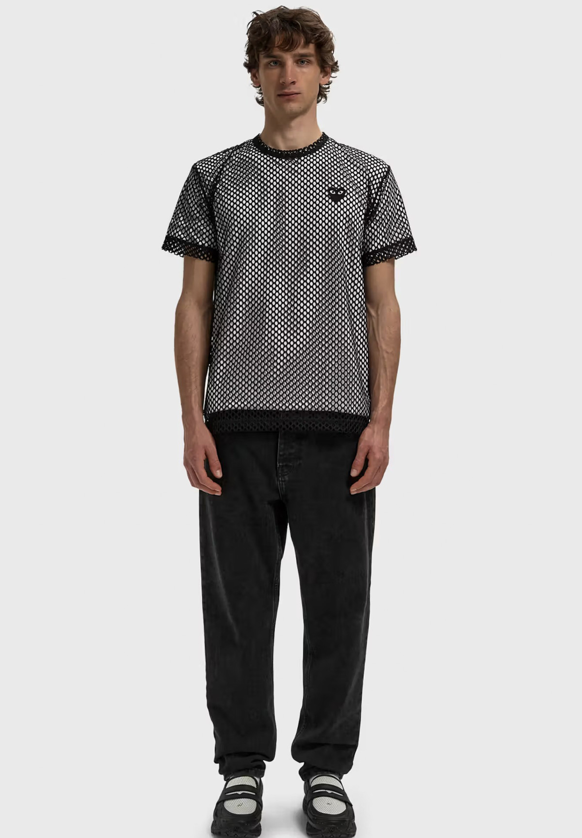 PLAY COMME des GARCONS Mesh T-Shirt Black