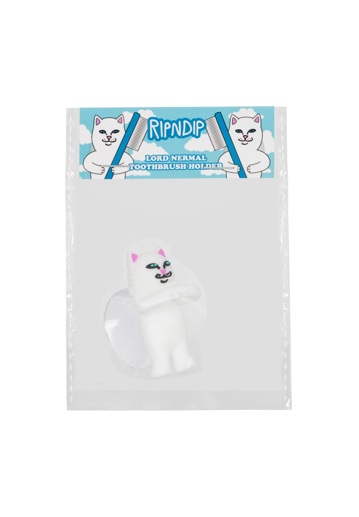 RipNDip Lord Nermal Toothbrush Holder White