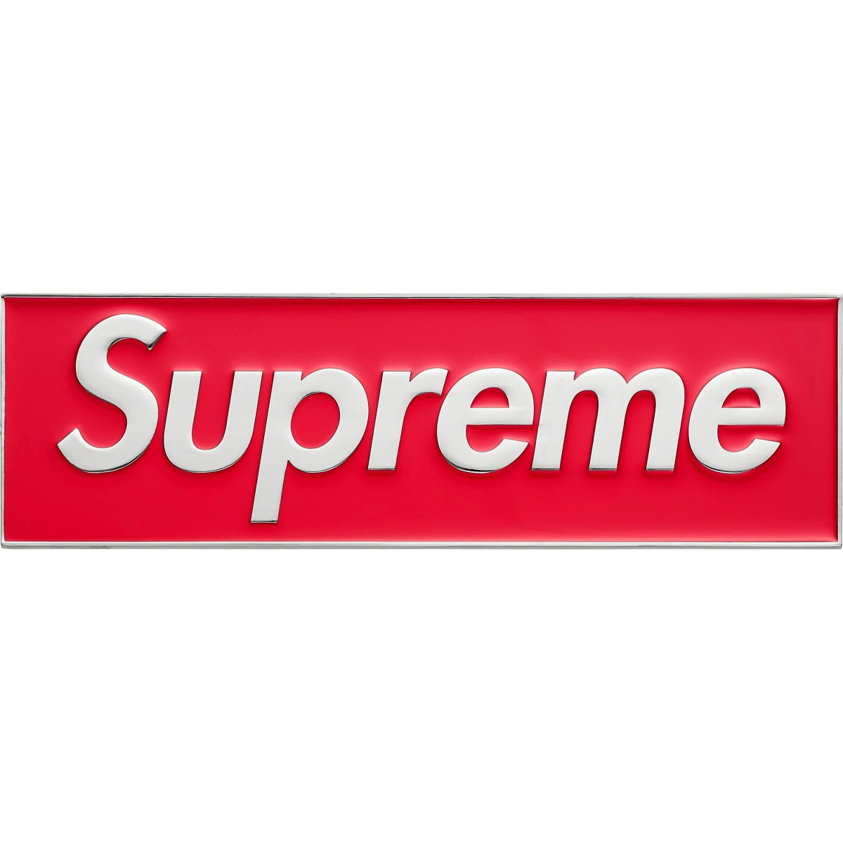 Supreme® Box Logo Car Emblem Red