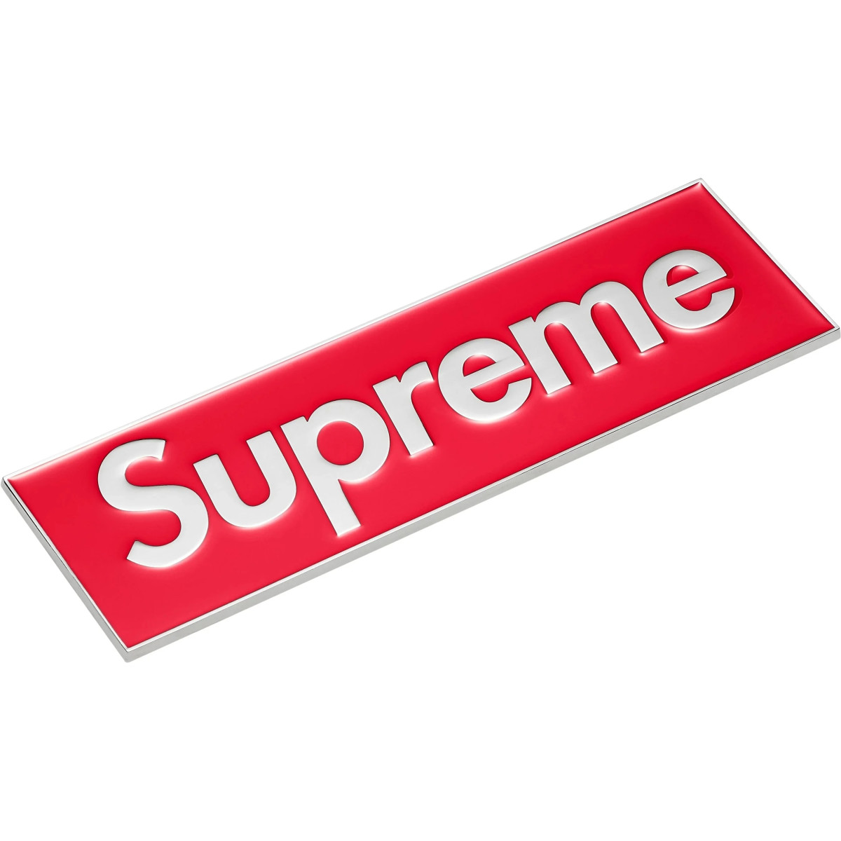 Supreme® Box Logo Car Emblem Red