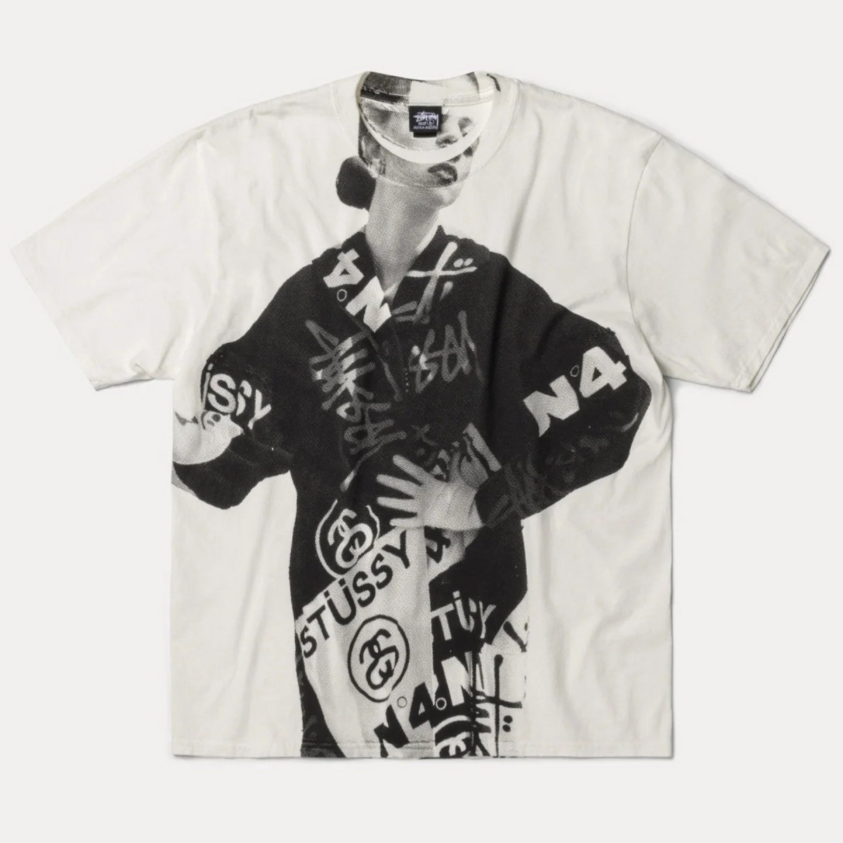 Stussy Lady Paris Pigment Dyed Tee Natural