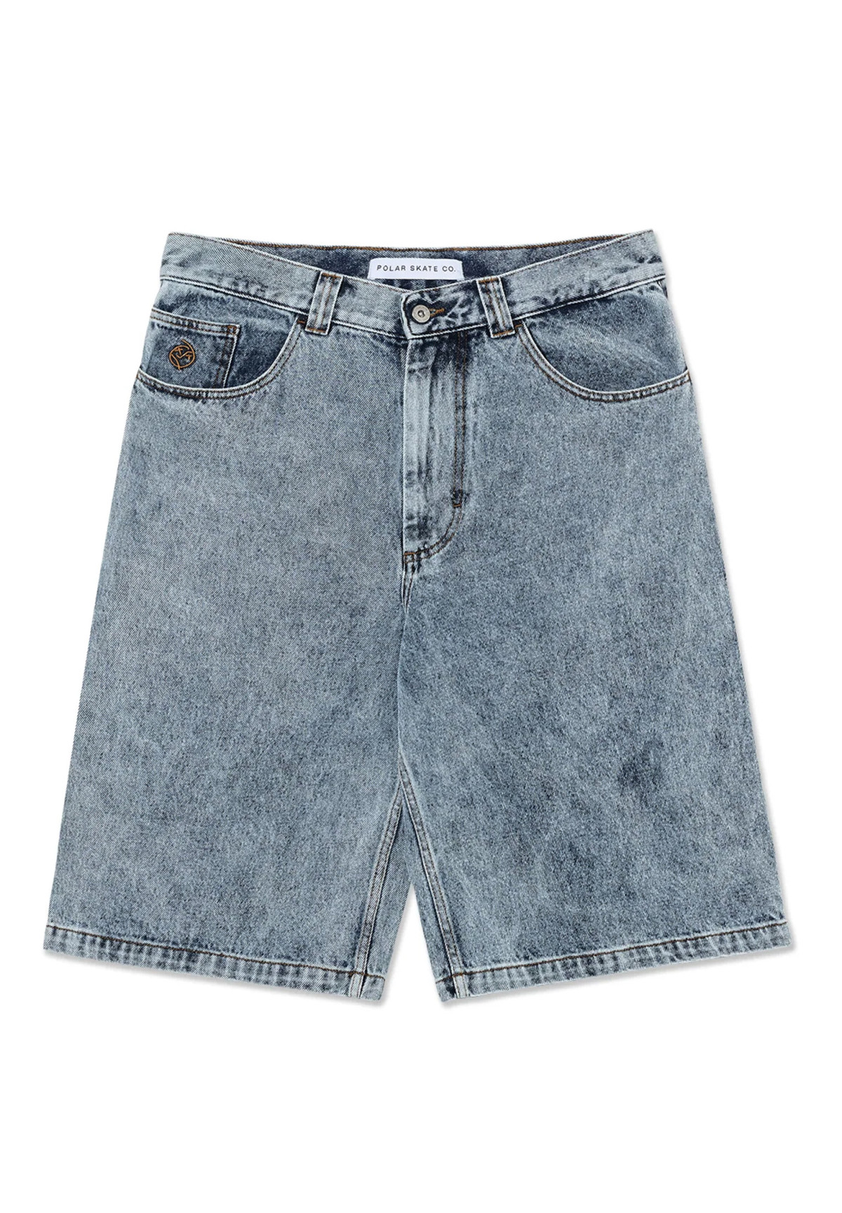 Polar Skate Co. Big Boy Shorts Heavy Washed Blue