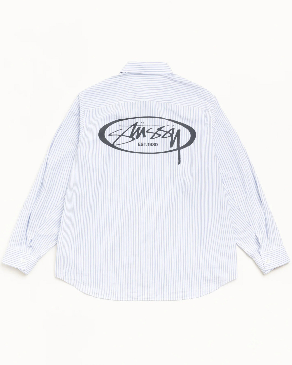 Stussy Standard Logo Shirt Blue Stripe