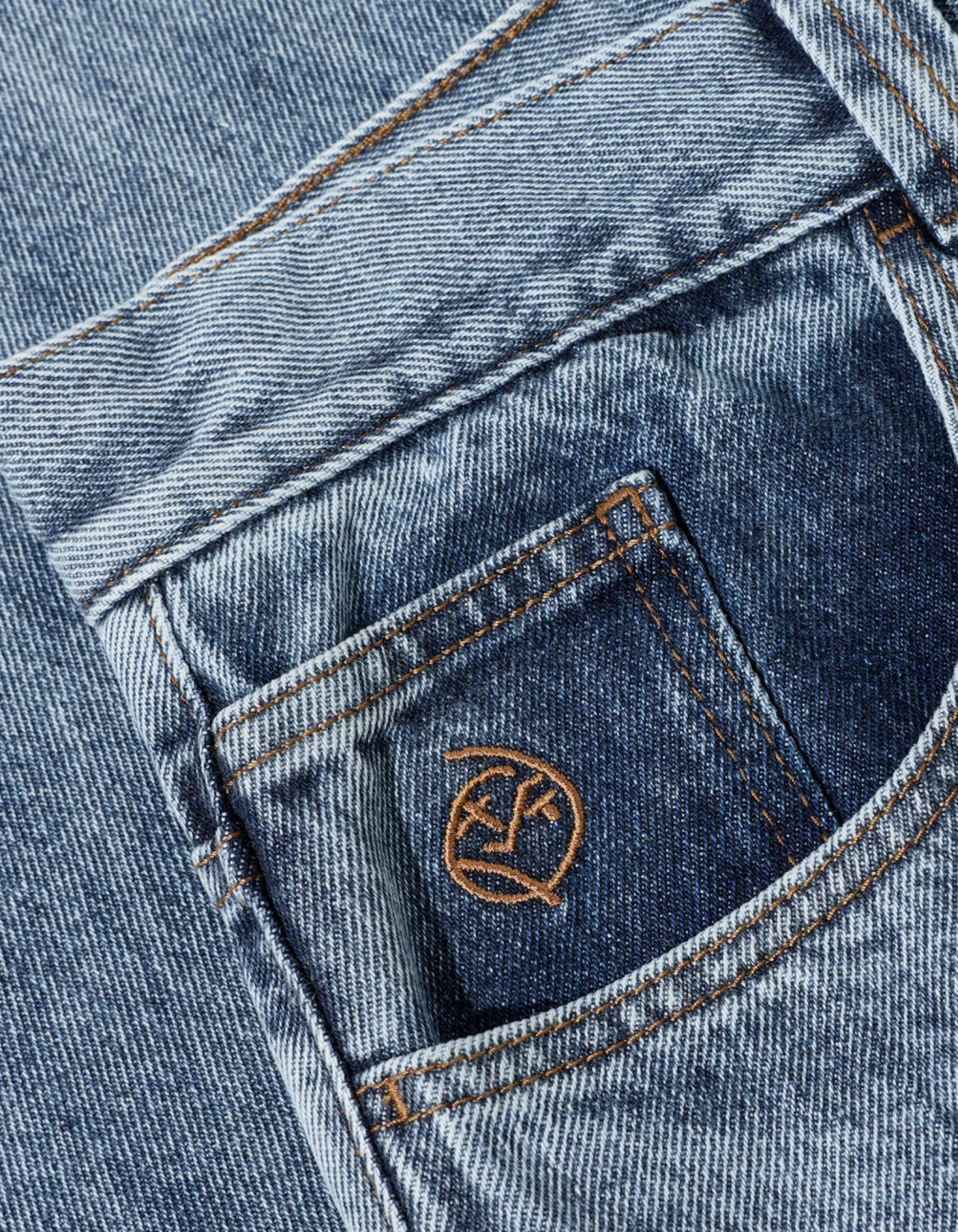 Polar Skate Co. Big Boy Shorts Heavy Washed Blue