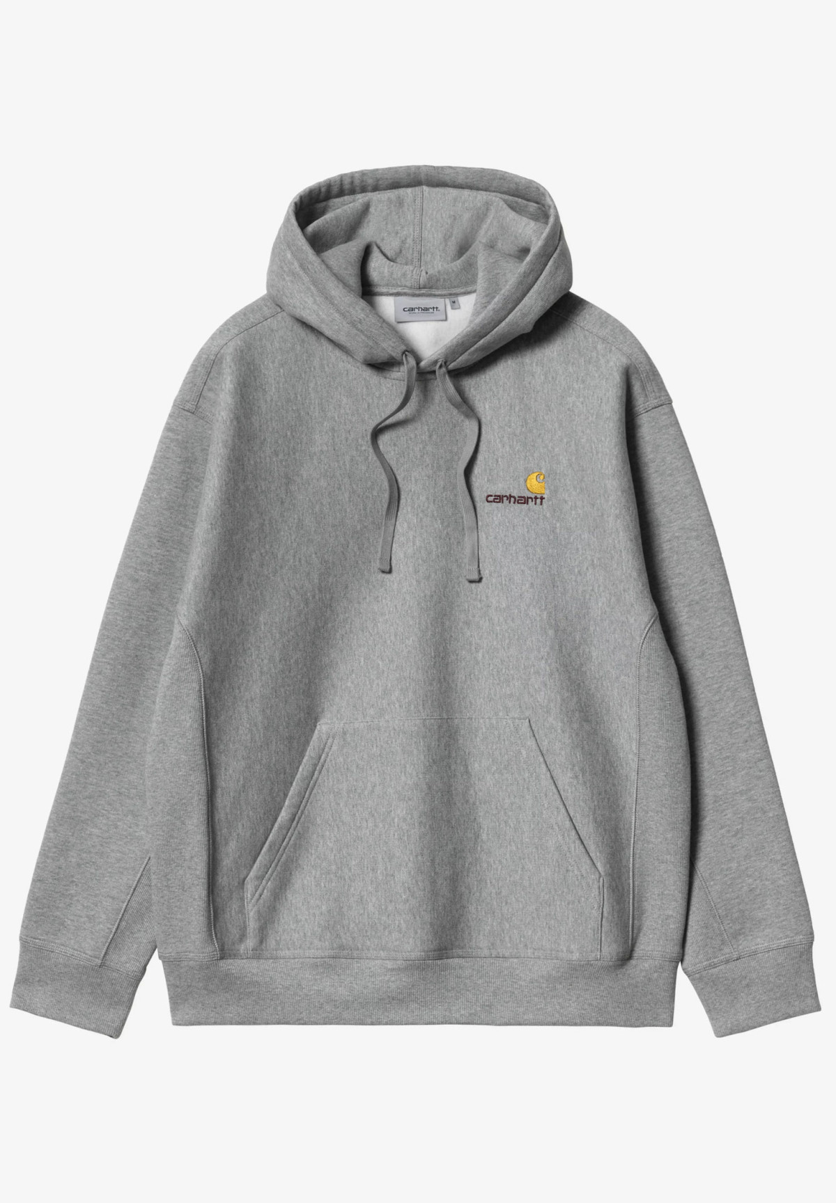Carhartt WIP Hooded American Script Sweat Grey Heather