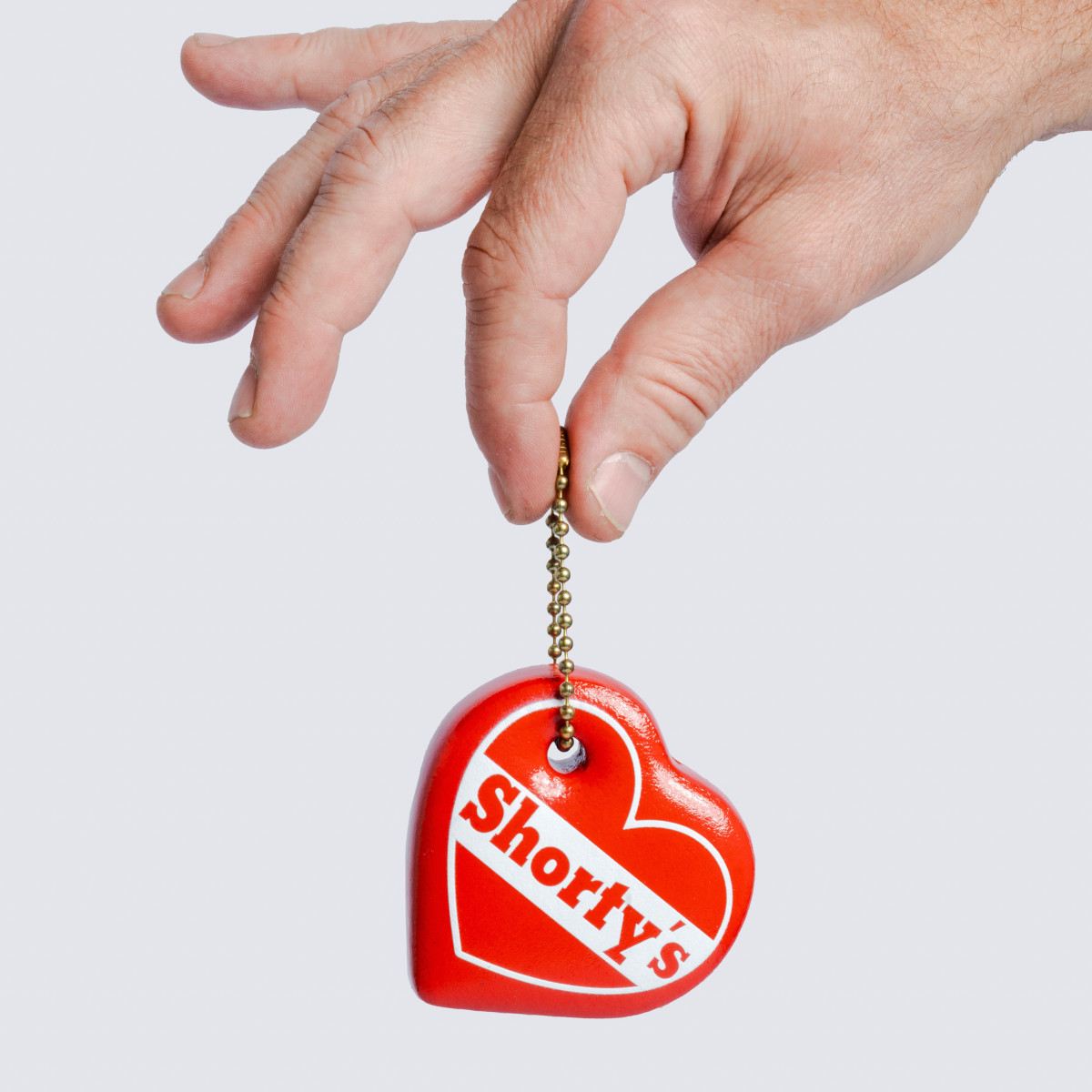Pleasures x Shorty's Puffy Heart Keychain Red