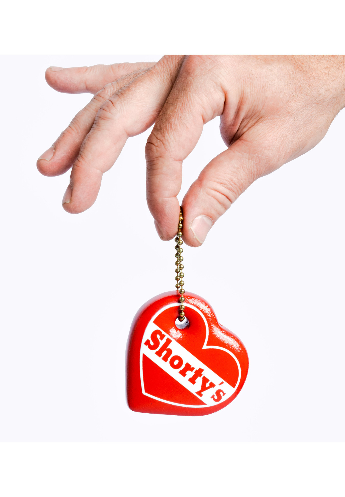 Pleasures x Shorty's Puffy Heart Keychain Red