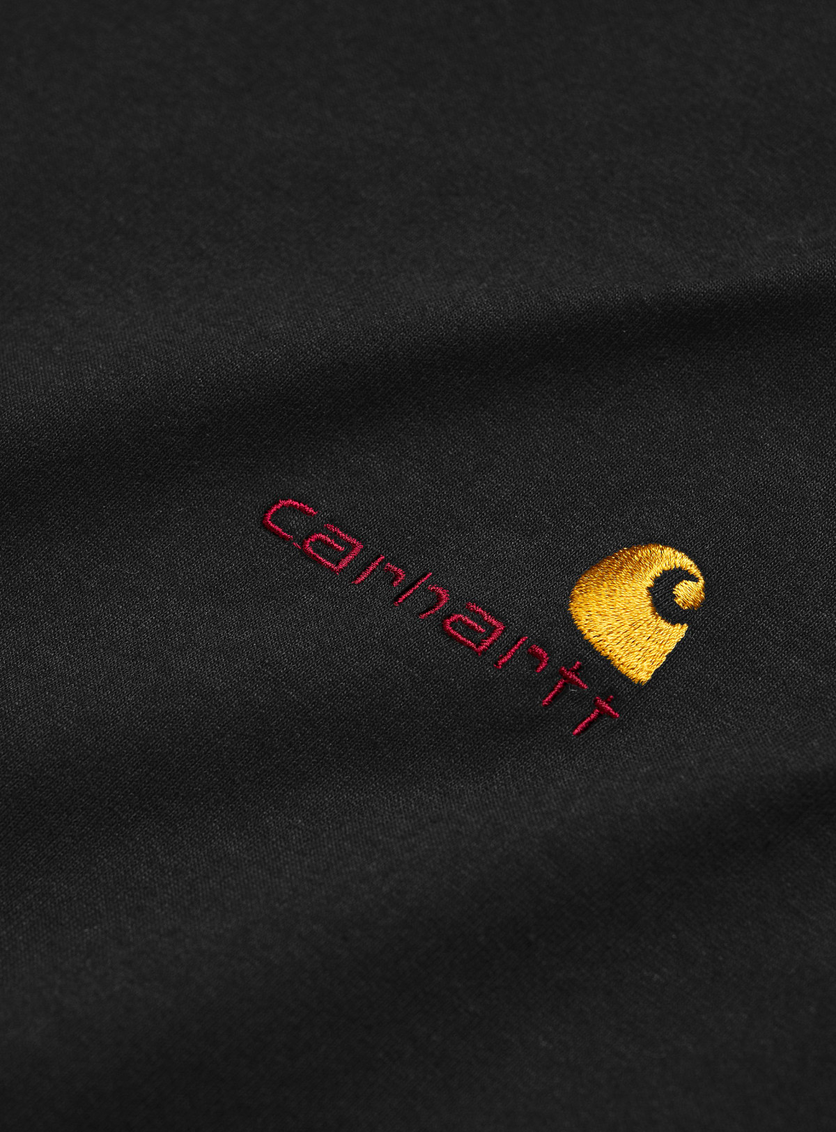 Carhartt WIP L/S American Script T-Shirt Black