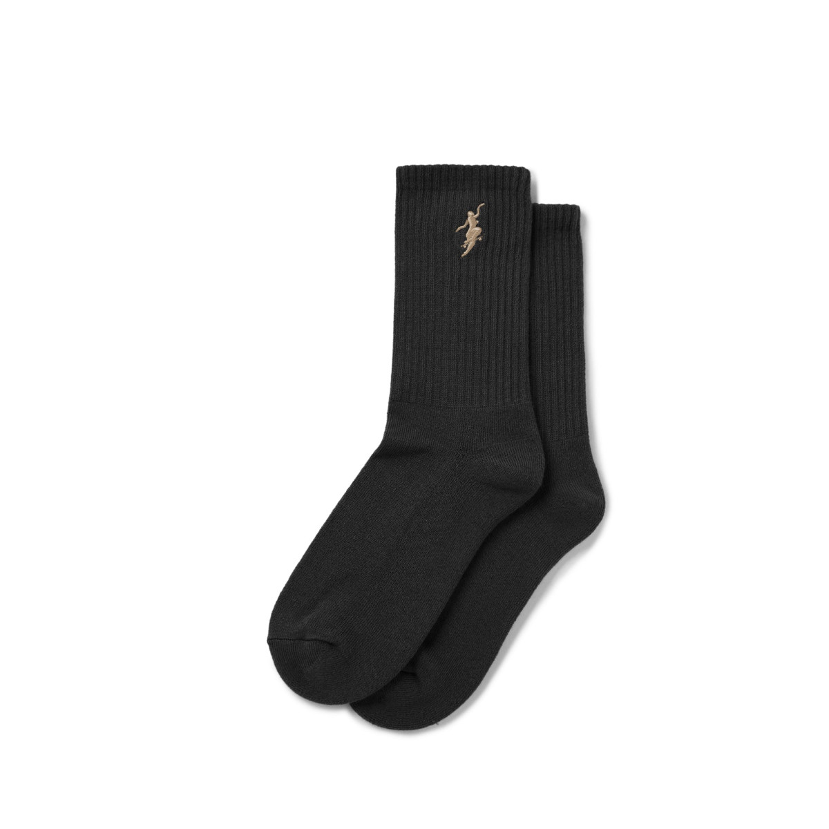 Polar Skate Co. No Comply Rib Socks Black / Brown