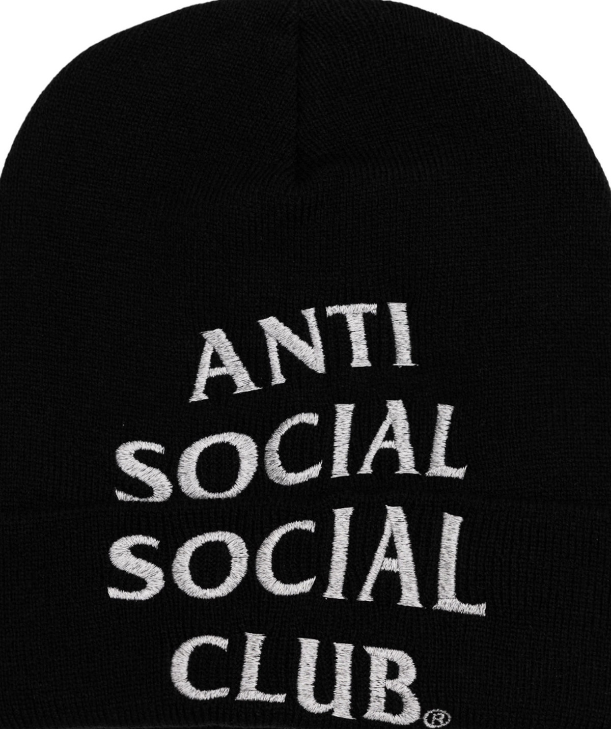 Anti Social Social Club Embroidered Beanie Black