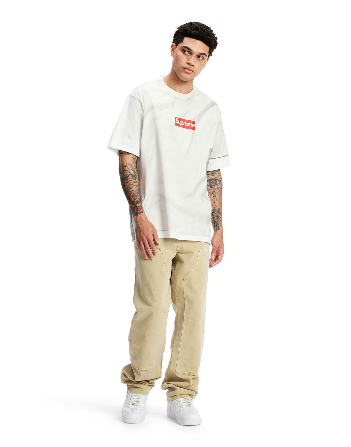 Supreme® x Maison Margiela Box Logo Tee White