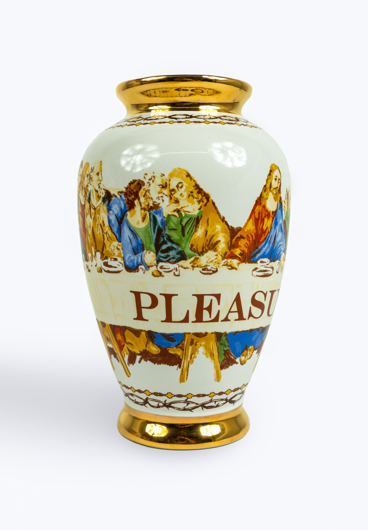 Pleasures Supper Ceramic Vase White