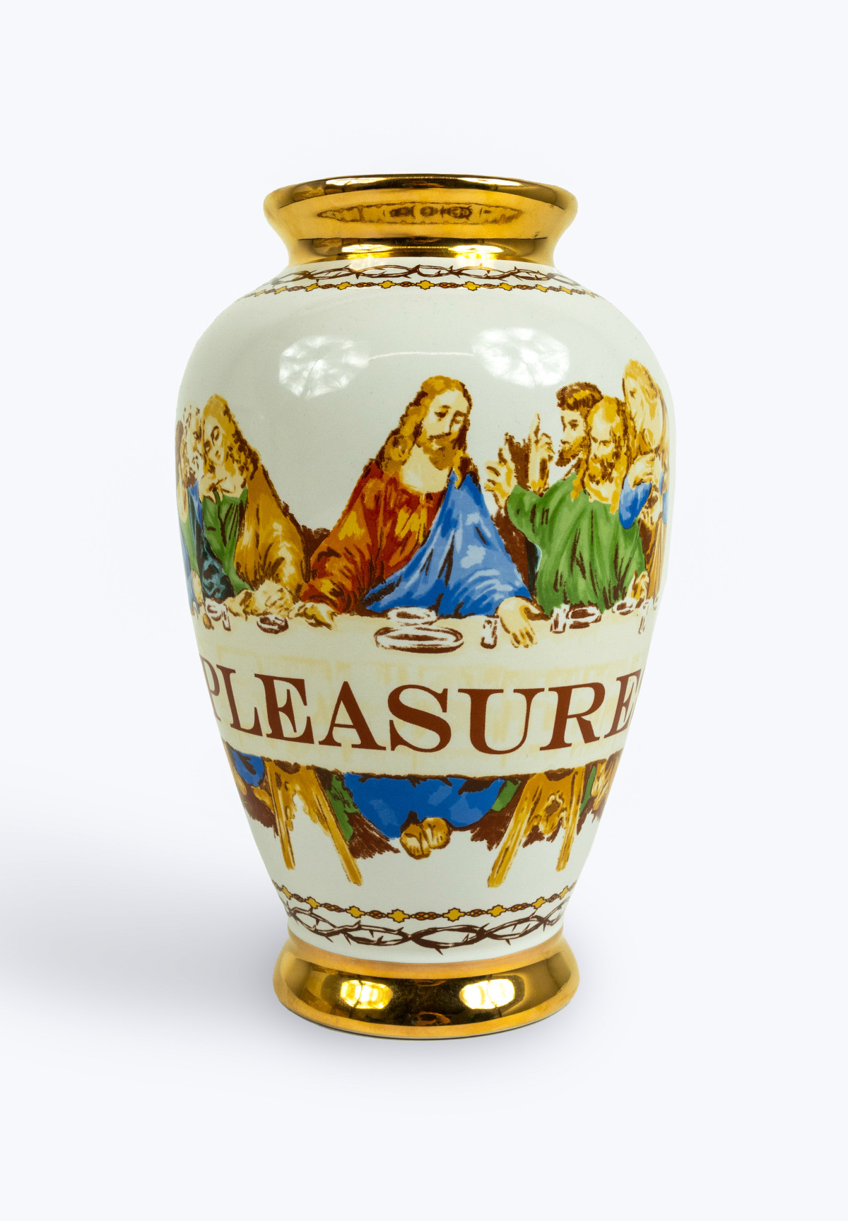 Pleasures Supper Ceramic Vase White