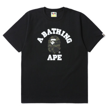 BAPE® 1ST Camo College Tee Black/Green