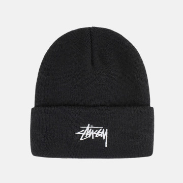 Stussy Cuff Beanie Stock Black