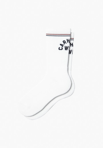 Carhartt WIP Arch Script Socks White / Dark Navy