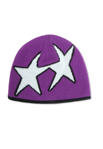 Twojeys Reversible Icon Black/Purple Beanie Black/Purple