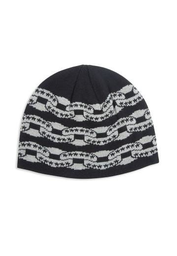 Twojeys Black Icon Chain Beanie Black