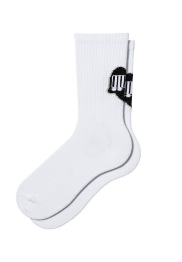 Carhartt WIP Heart Train Socks White