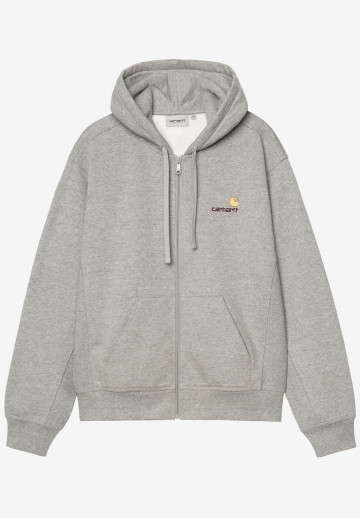 Carhartt WIP Hooded American Script Jacket Grey Heather