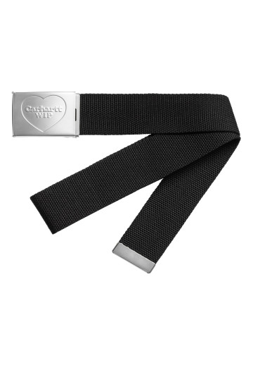 Carhartt WIP Heart Clip Belt Black / Silver