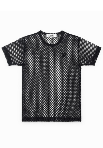 PLAY COMME des GARCONS Mesh T-Shirt Black 