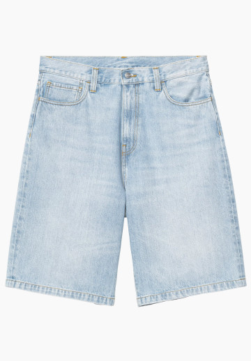 Carhartt WIP Landon Short Blue Heavy Worn Bleached