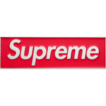 Supreme® Box Logo Car Emblem Red