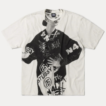 Stussy Lady Paris Pigment Dyed Tee Natural