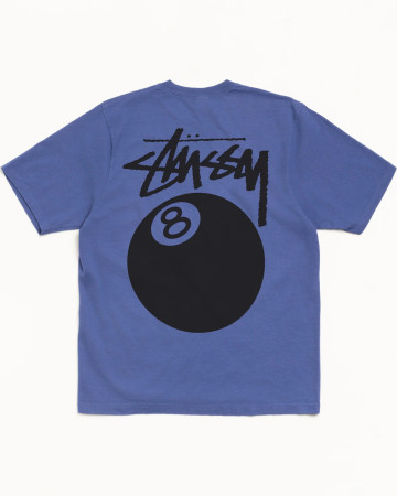 Stussy 8 Ball Tee Pigment Dyed Indigo