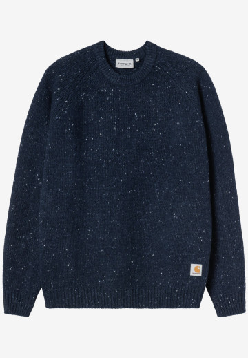 Carhartt WIP Anglistic Sweater Speckled Jupiter