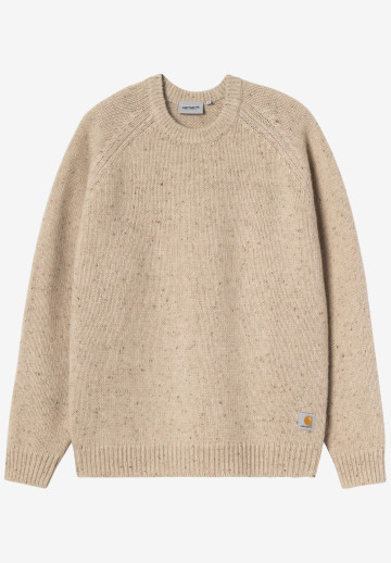 Carhartt WIP Anglistic Sweater Speckled Fleur de Sel