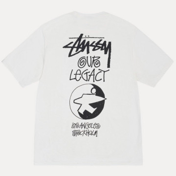 Stussy x Our Legacy Work Shop Surfman Pigment Dyed Tee Natural