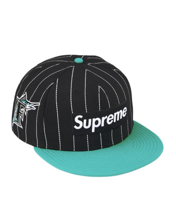 Supreme® x MLB Teams Box Logo New Era PinStripe Florida Marlins