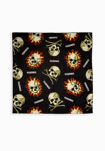 Pleasures Skull Bandana Black