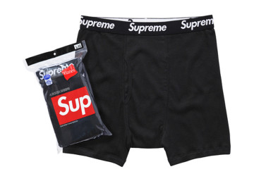 Supreme® Hanes Boxer Brief Black