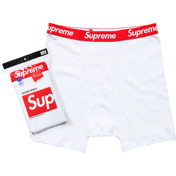 Supreme® Hanes Boxer Brief White