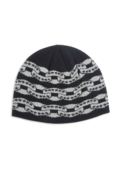 Twojeys Black Icon Chain Beanie Black