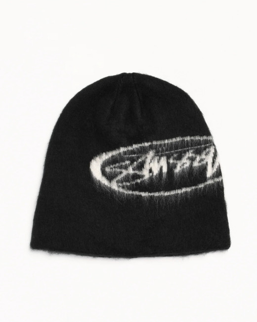 Stussy Brushed Oval Stock Skullcap Black