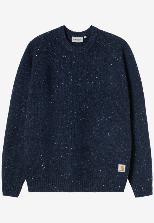 Carhartt WIP Anglistic Sweater Speckled Jupiter