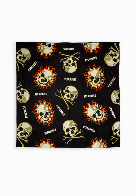 Pleasures Skull Bandana Black