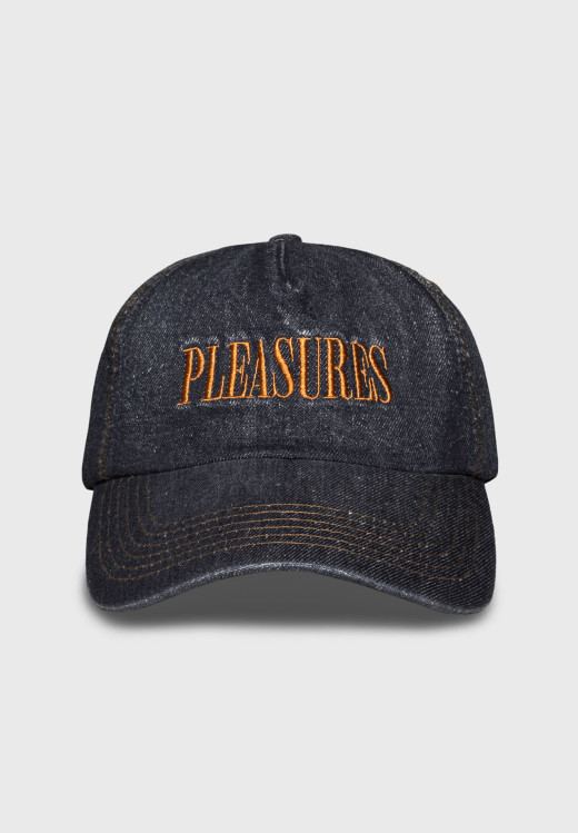 Pleasures Zig Zag Denim Cap Black