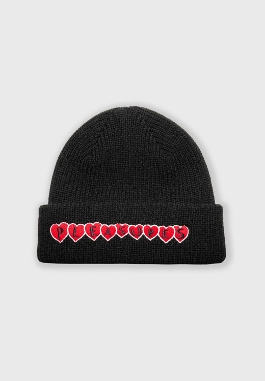 Pleasures Hearts Beanie Black