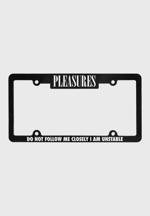 Pleasures Follow License Plate Cover Black